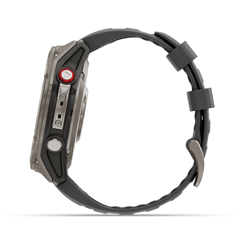 Fenix 8 Pro Sapphire 51mm Titanium w/ Graphite, Garmin Fenix 8 Pro Sapphire 51mm Titanium Graph side