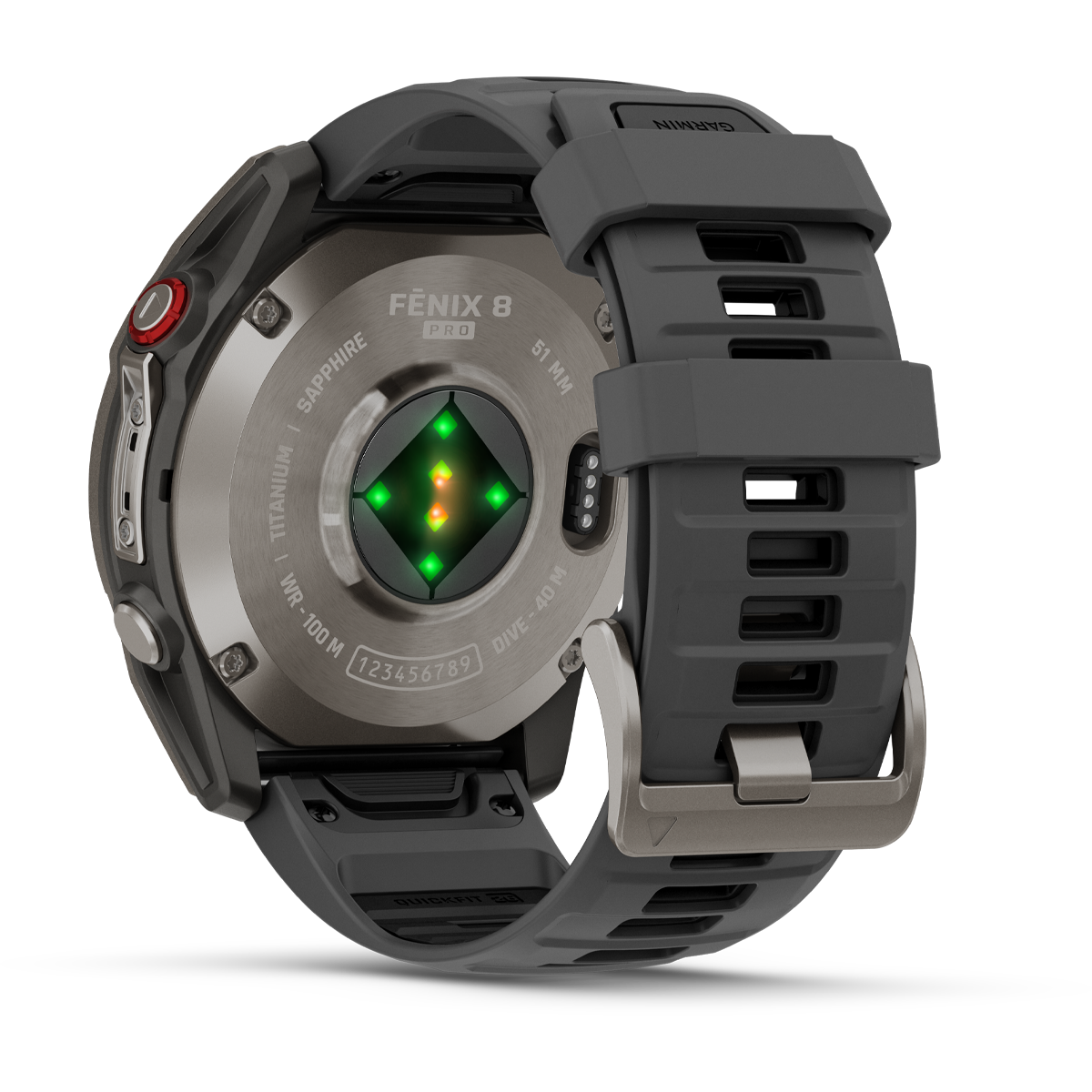 Fenix 8 Pro Sapphire 51mm Titanium w/ Graphite alternate view