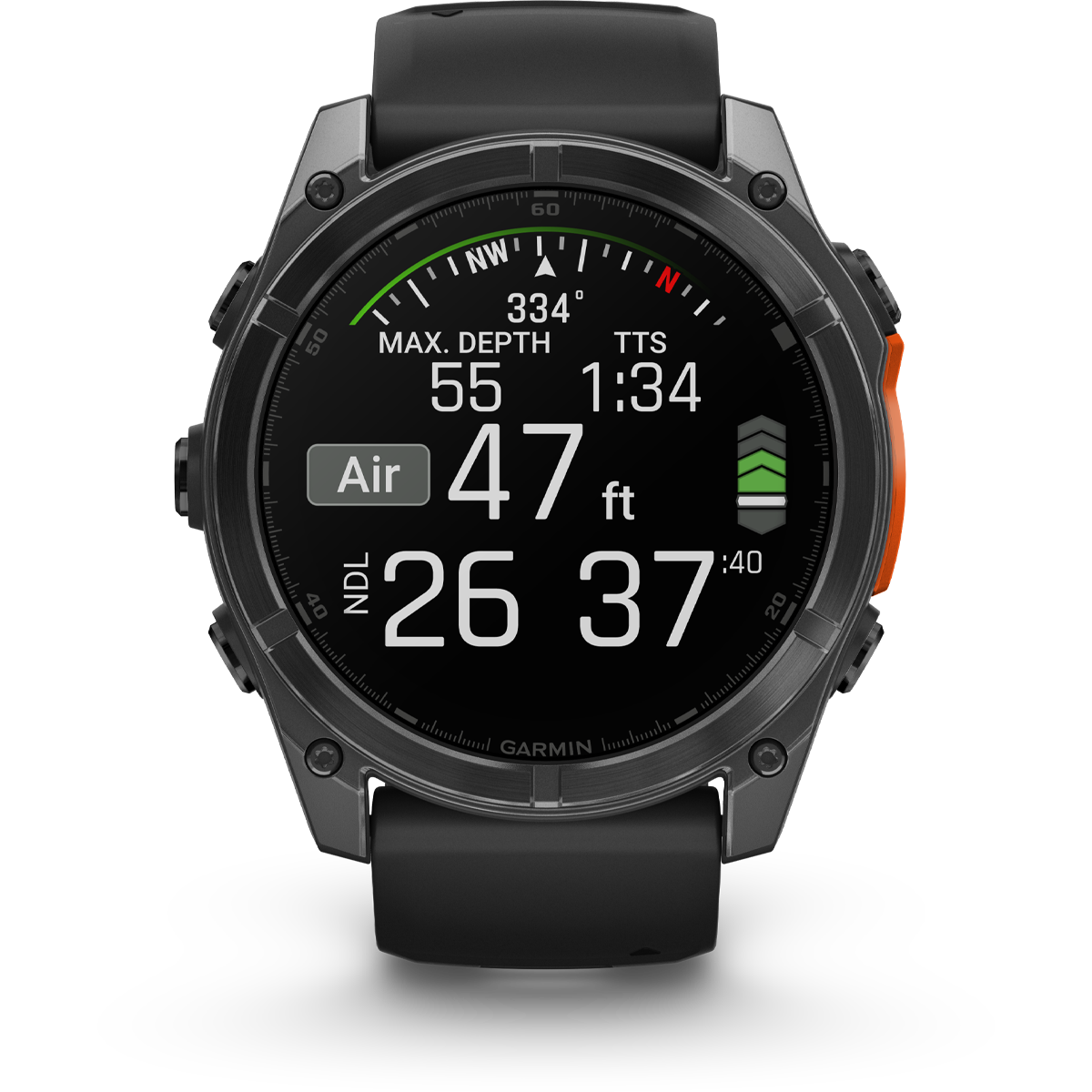 Fenix 8 51mm Slate Gray w/ Black alternate view