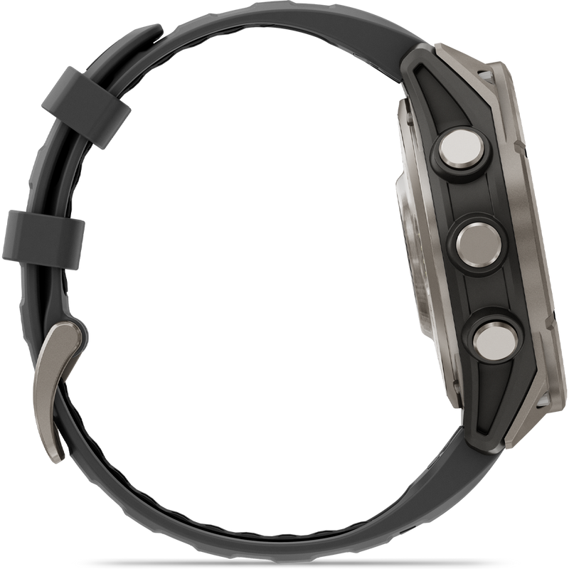 Fenix 8 Pro Sapphire 47mm Titanium w/ Graphite, Garmin Fenix 8 Pro Sapphire 47mm Titanium Graph side 2