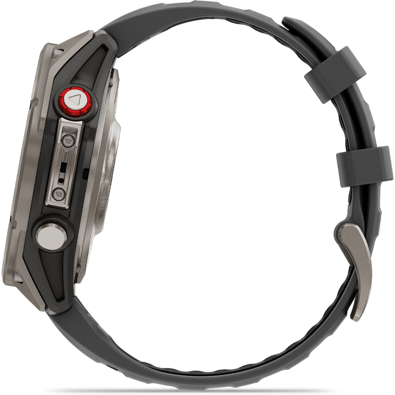 Fenix 8 Pro Sapphire 47mm Titanium w/ Graphite, Garmin Fenix 8 Pro Sapphire 47mm Titanium Graph side