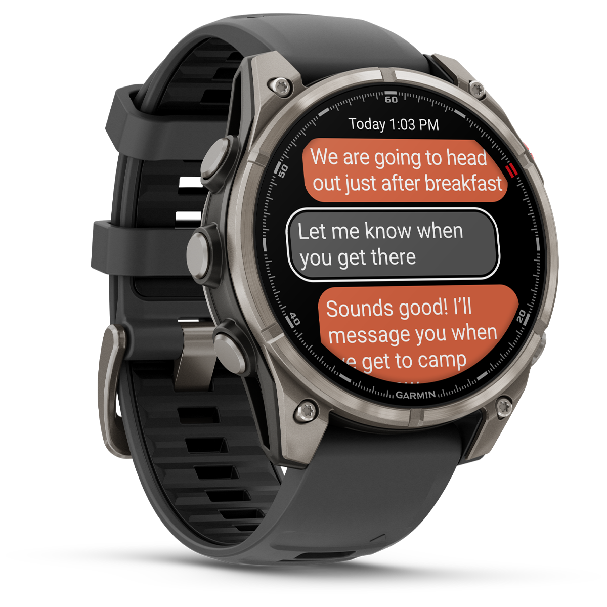 Fenix 8 Pro Sapphire 47mm Titanium w/ Graphite alternate view