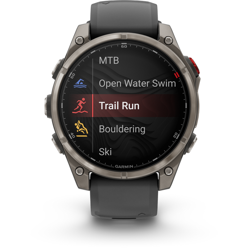 Fenix 8 Pro Sapphire 47mm Titanium w/ Graphite, Garmin Fenix 8 Pro Sapphire 47mm Titanium Graph activity