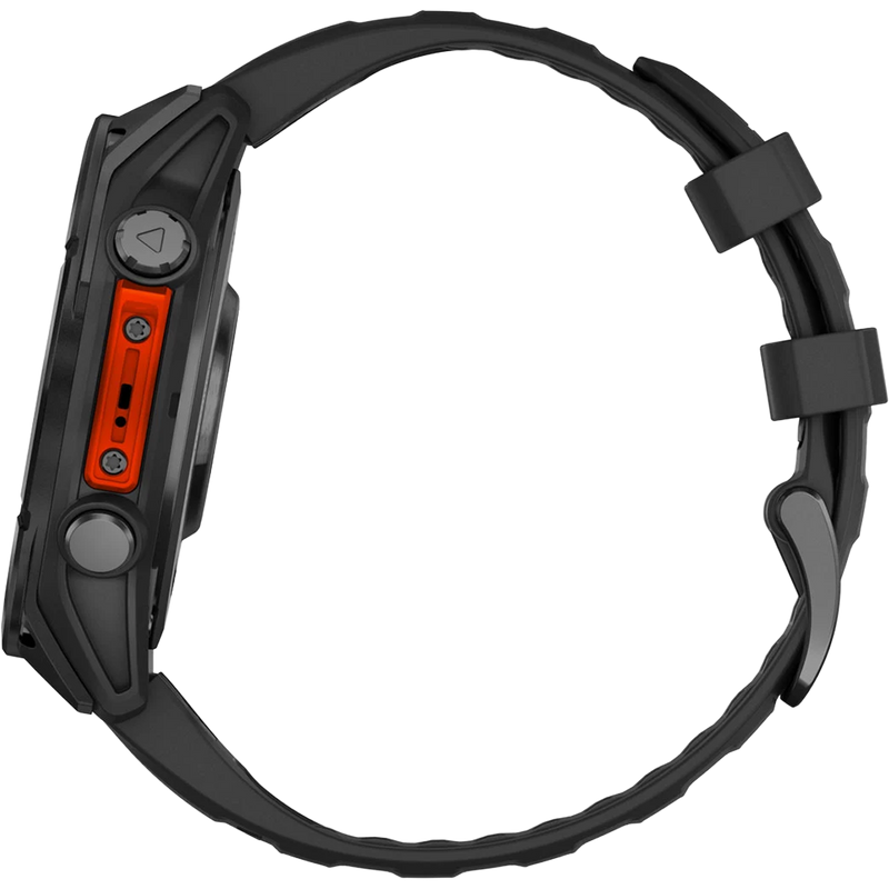 Fenix 8 47mm - Slate Gray Black, Garmin Fenix 8 47mm Slate Gray Black opposite lateral view 