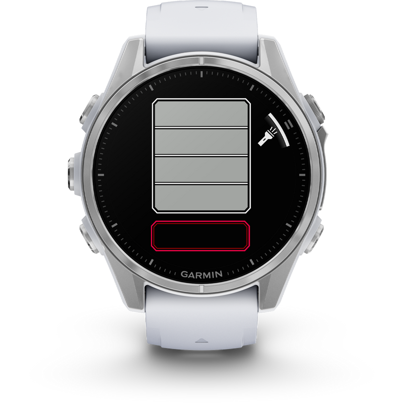 Fenix 8 Sapphire 43mm Whitestone, Fenix 8 Sapphire 43mm Whitestone flashlight controls
