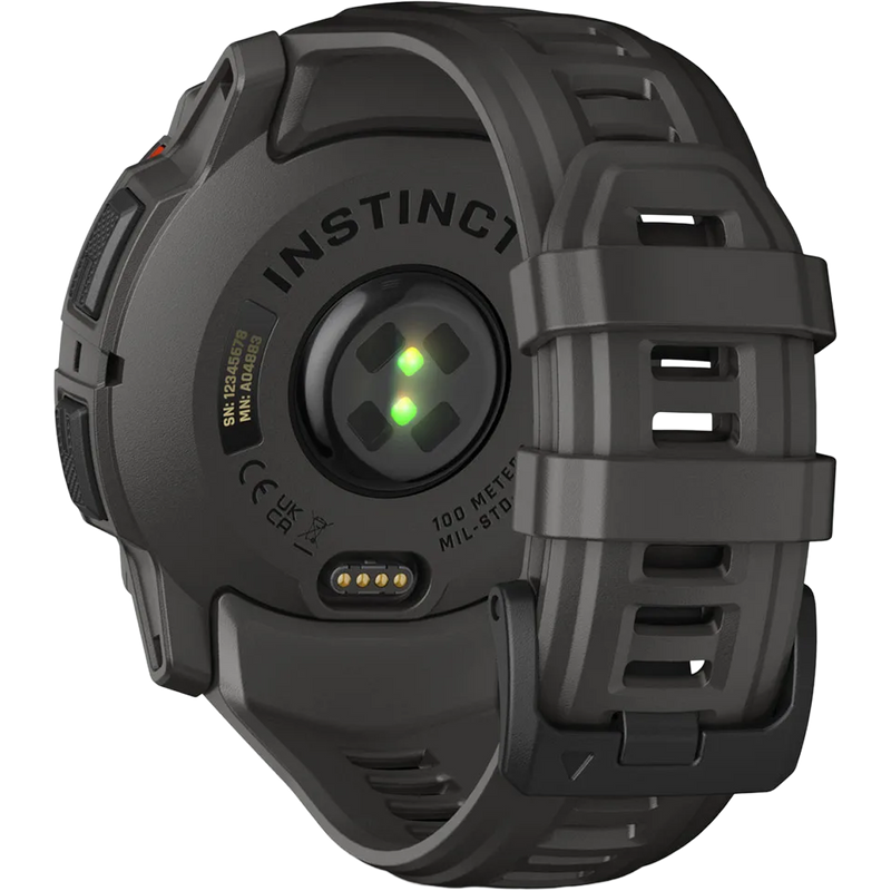 Instinct 3 Solar 50mm Black, Garmin Instinct 3 Solar 50mm Black back