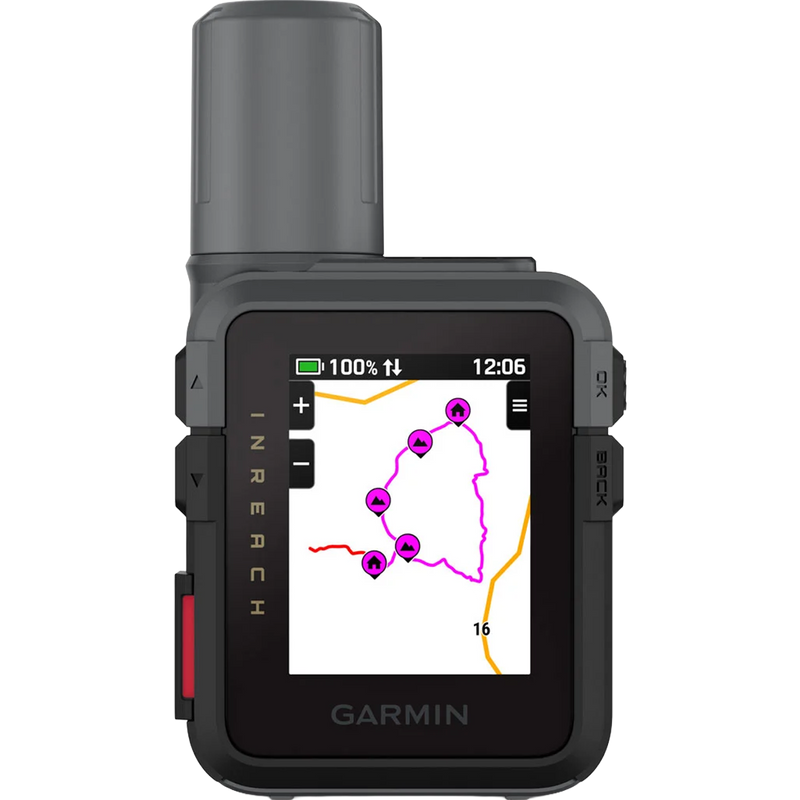InReach Mini 3, Garmin InReach Mini 3 displaying high resolution touch screen