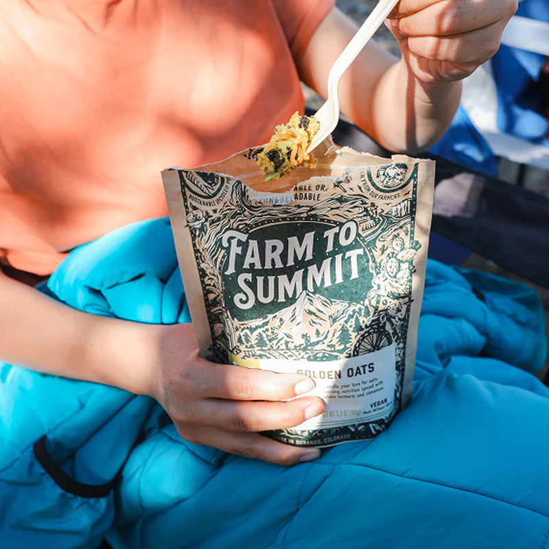 Golden Oats (2 Servings), Farm To Summit Golden Oats with camper