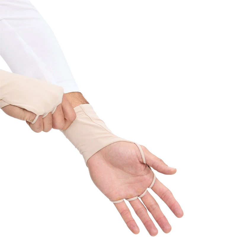 Palmless Hand Cover UPF 50+, Solbari Palmless Hand Cover UPF 50+ in Beige