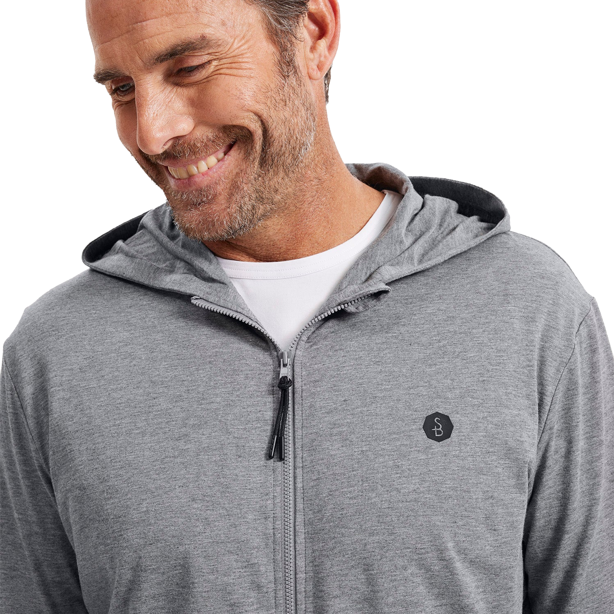 Men's Summer Essential Hooded Zip Top UPF 50+ alternate view