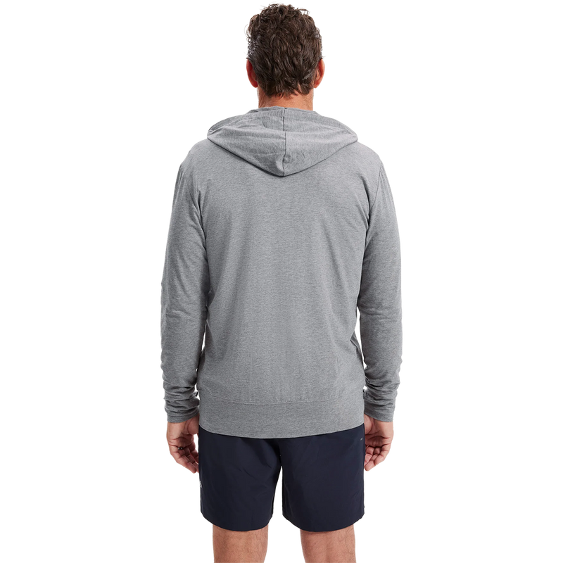 Men's Summer Essential Hooded Zip Top UPF 50+, Solbari Men's Summer Essential Hooded Zip Top UPF 50+ back