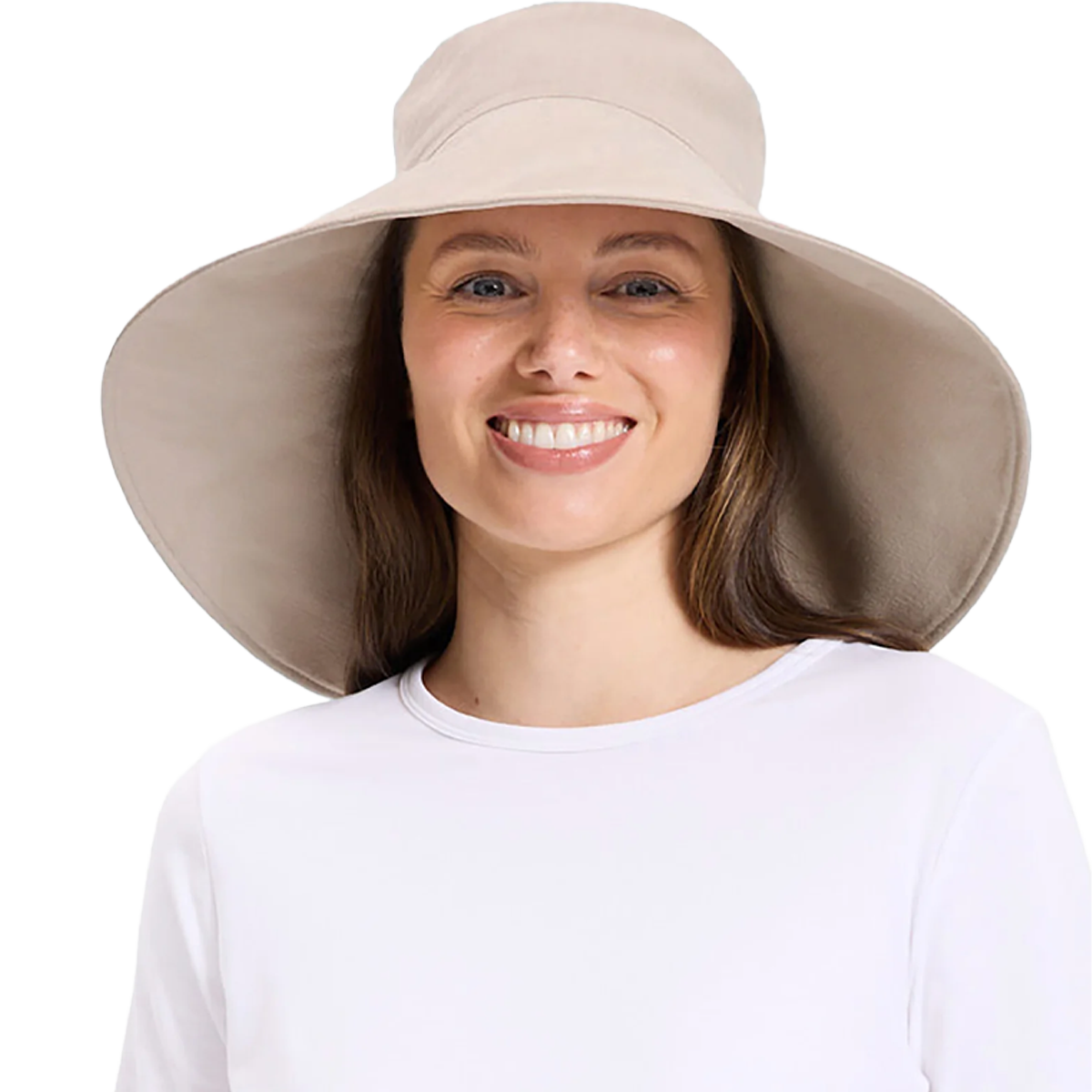 Women's Ultra Wide Cotton Linen Hat UPF 50+ alternate view