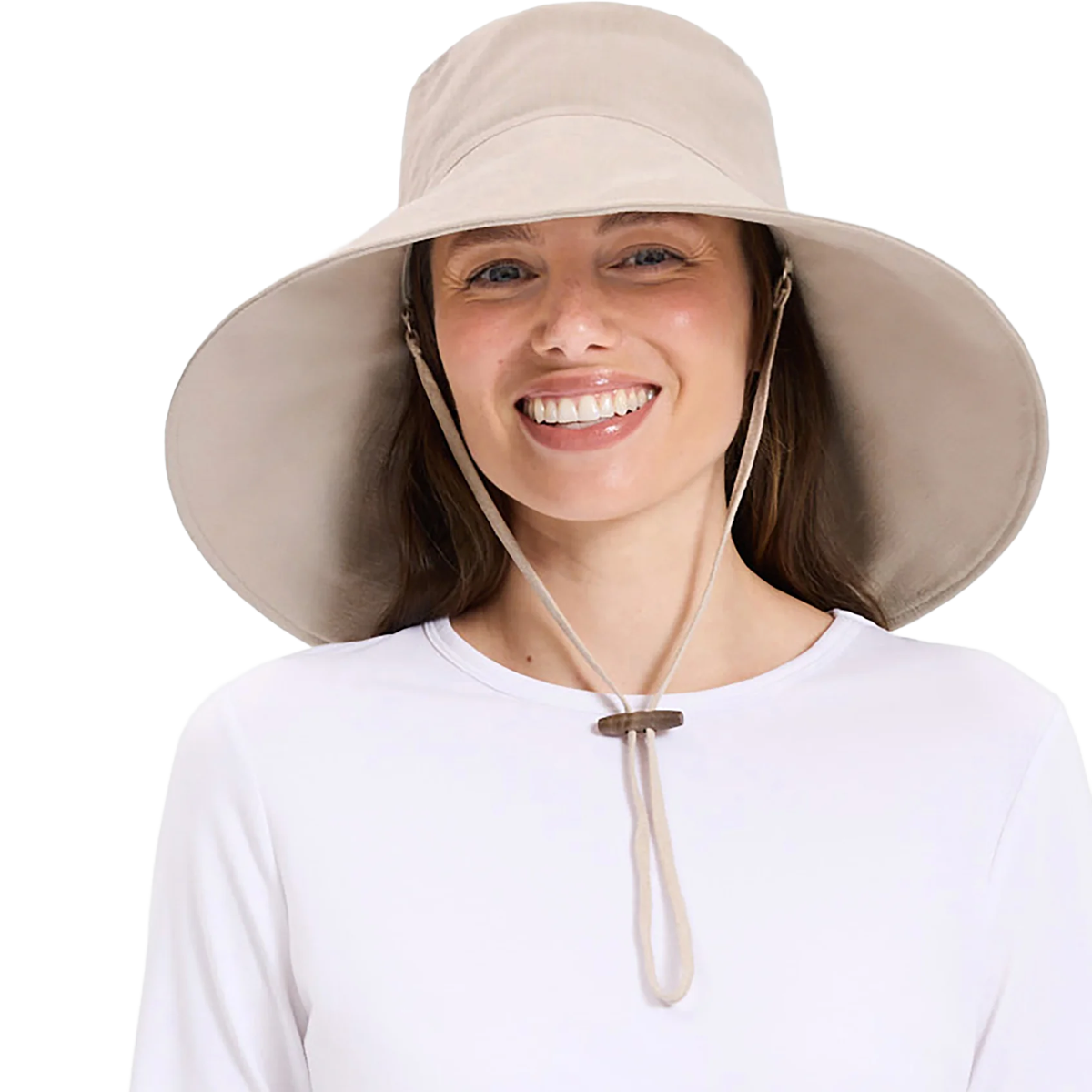 Women's Ultra Wide Cotton Linen Hat UPF 50+ alternate view