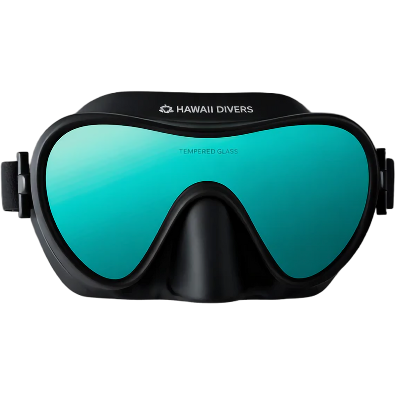 Deep Sea Mirrored Combo, Hawaii Deep Sea Mirrored Combo in Green/Black goggles front