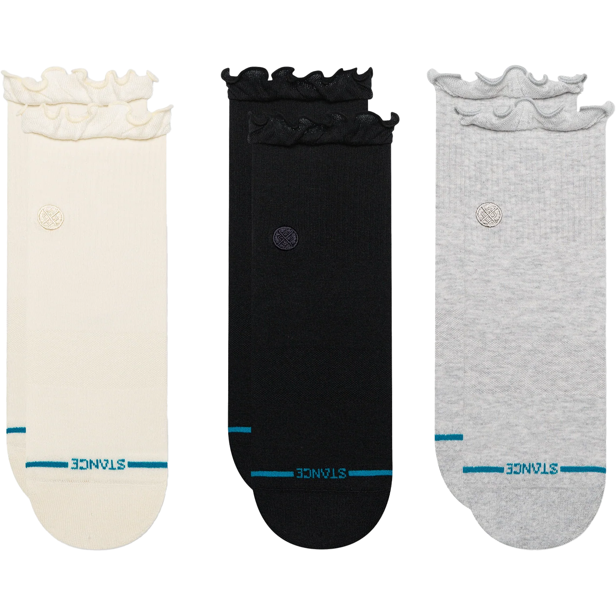 Women's Ruffle Icon Quarter 3-pack alternate view