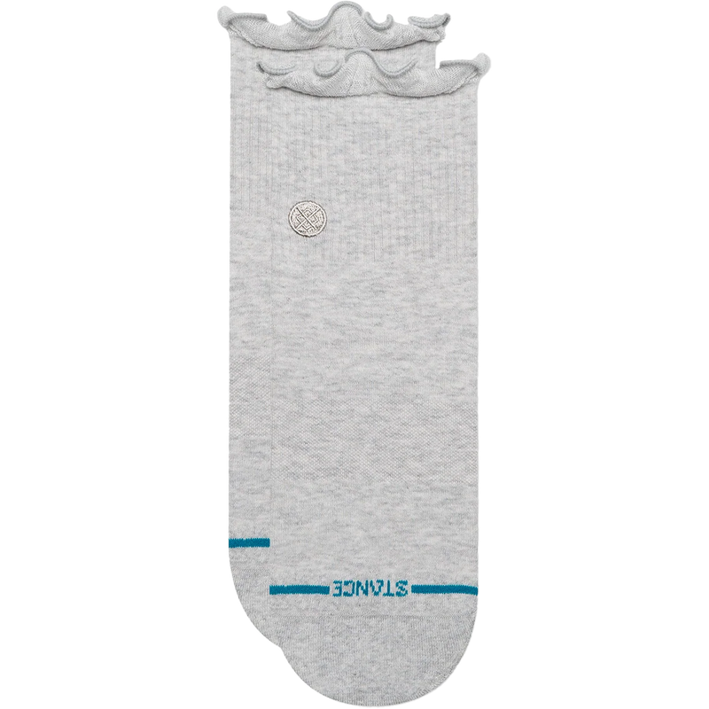 Women's Ruffle Icon Quarter 3-pack, Stance Women's Ruffle Icon Quarter 3-pack in Heather Grey