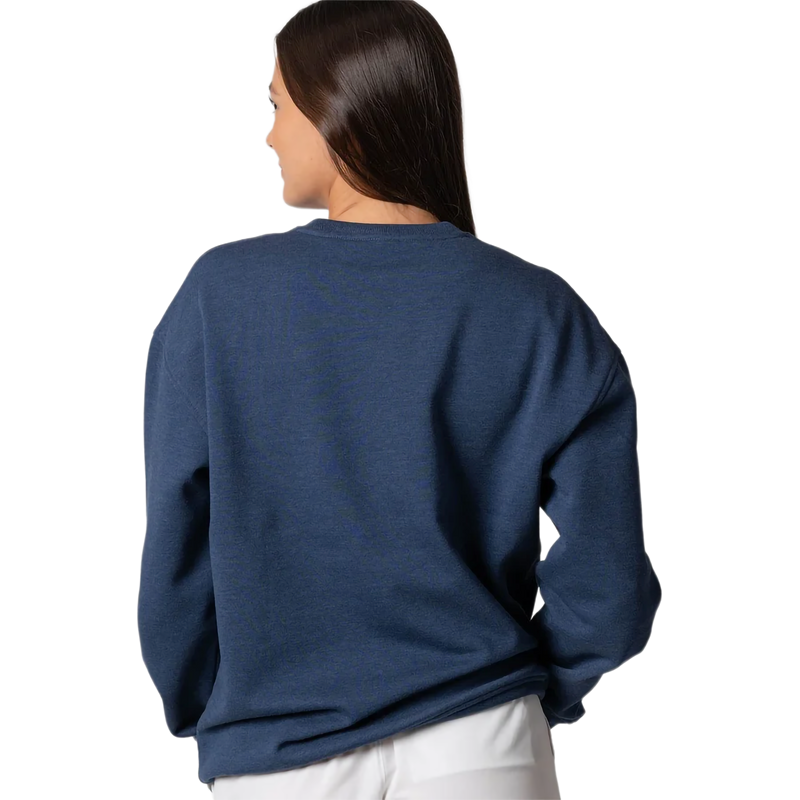 Unisex Fleece Crew, Joola Unisex Fleece Crew in Navy Heather back