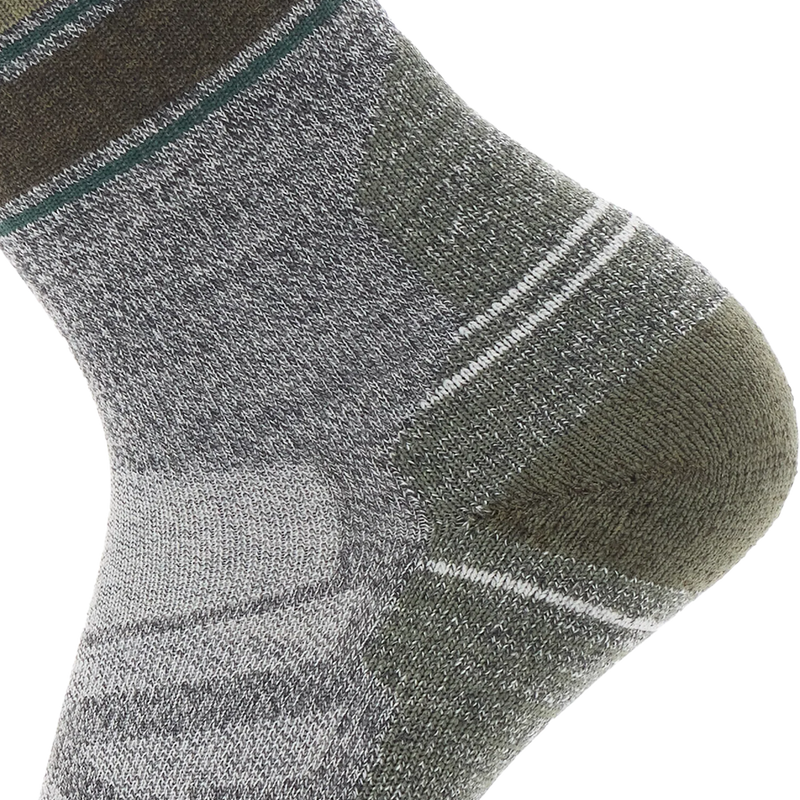 Hike Light Cushion Striped Mid Crew, Smartwool Hike Light Cushion Striped Mid Crew Heel