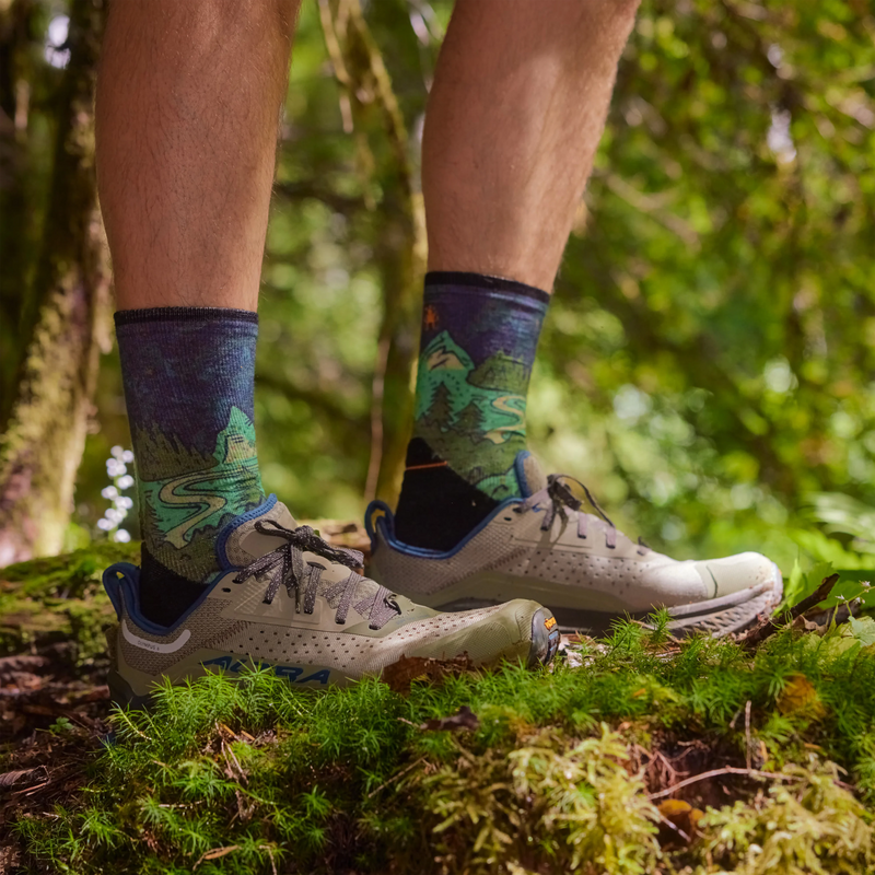 Trail Run Targeted Cushion Neature Print, Smartwool Trail Run Targeted Cushion Neature Print Lifestyle