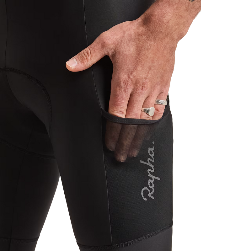 Men's Core Cargo Shorts, Rapha Core Cargo Shorts in BLW-Black/White left pocket