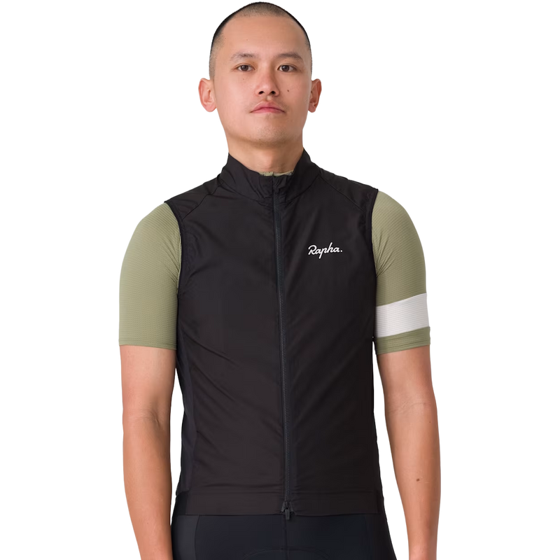 Men's Core Gilet, Rapha Men's Core Gilet in BLW-Black/White front
