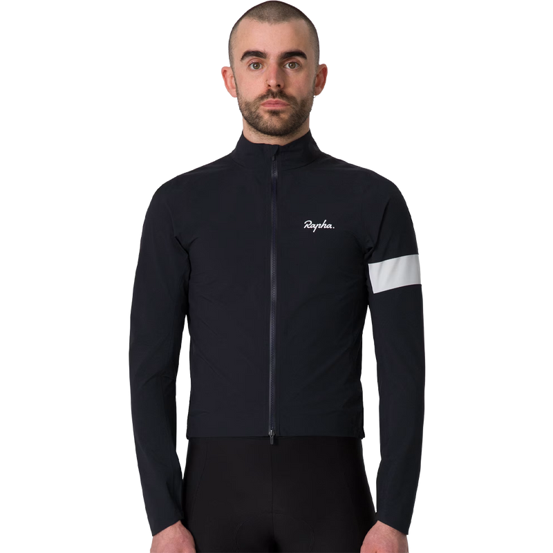 Men's Core Rain Jacket, Rapha Men's Core Rain Jacket front on model