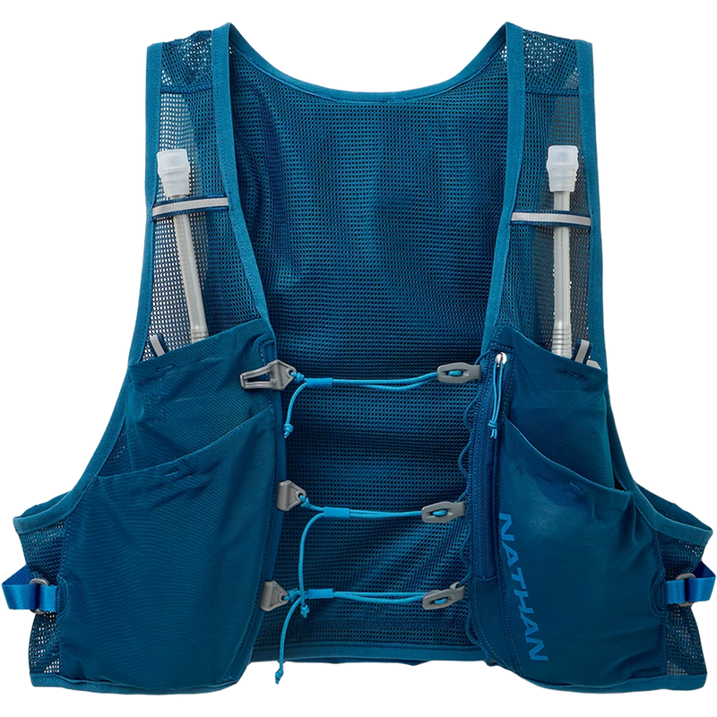 Pinnacle Breeze 4L Hydration Race Vest, Nathan Pinnacle Breeze 4L Hydration Race Vest in Sailor Blue Deep Blue front view