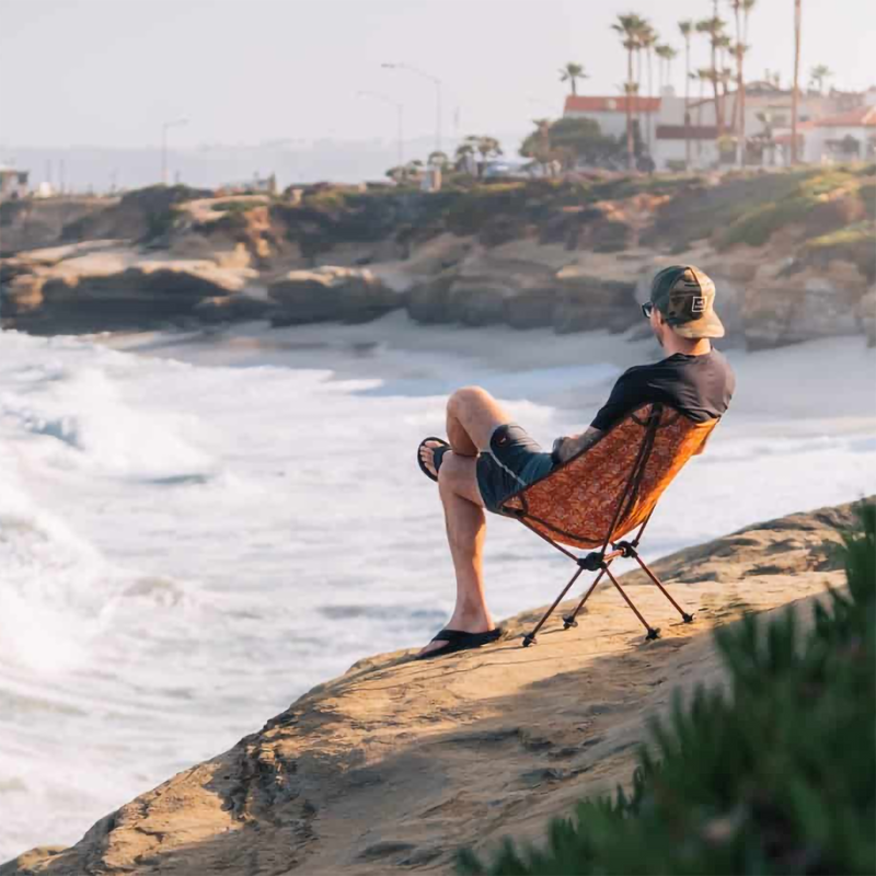 C-Series Joey Floral, TravelChair C-Series Joey Floral with model sitting