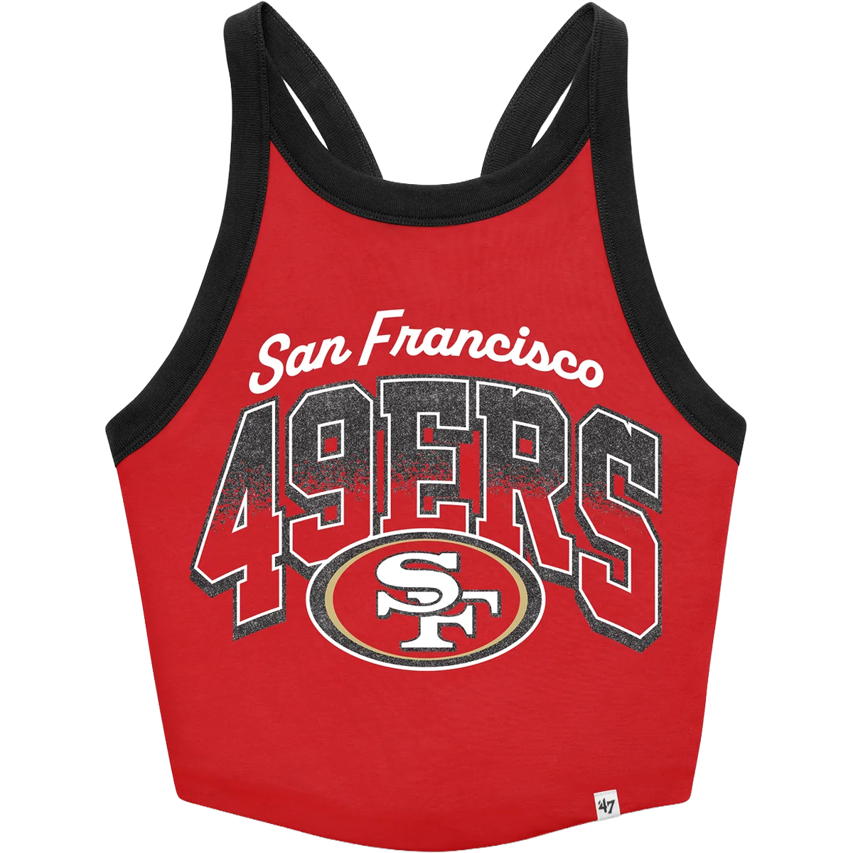 Women's 49ers Shimmer Shadow Sporty Tank alternate view