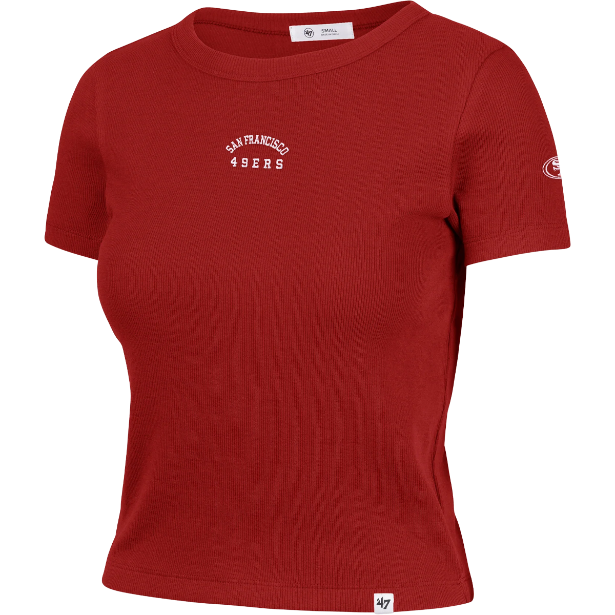 Women's 49ers Spirited Baby Rib Tee alternate view