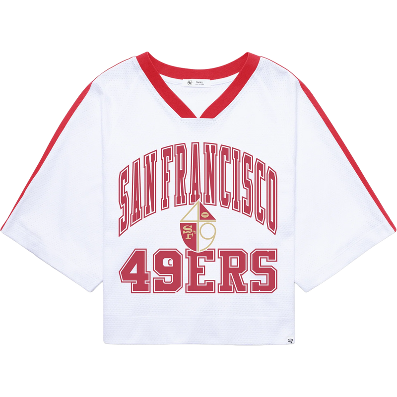 Women's 49ers Historic Big Overarch Drop Needle Raglan Jersey, Featured Image
