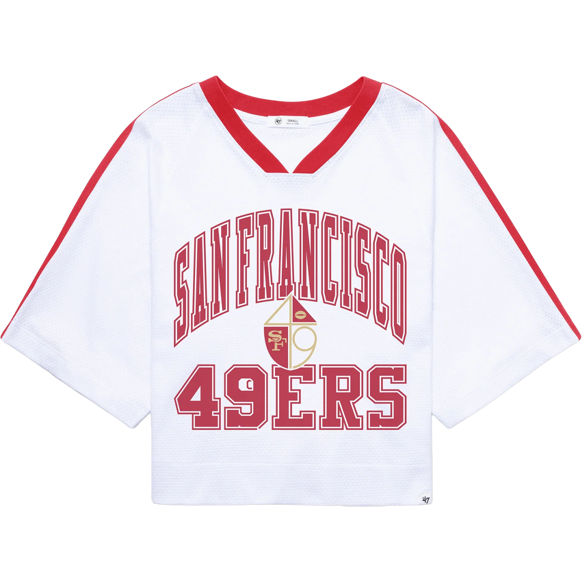 Women's 49ers Historic Big Overarch Drop Needle Raglan Jersey alternate view