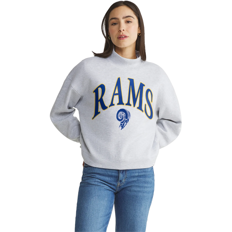 Women's Rams Vantage Mock Neck Pullover, Featured Image