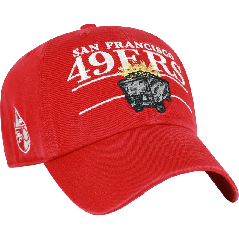 49ers Historic KO Graphic 47 Clean Up, 47 Brand 49ers Historic KO Graphic 47 Clean Up in Red right facing