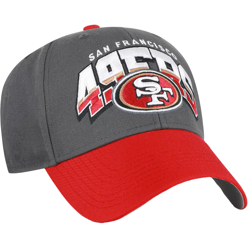 49ers Split Block 47 MVP, 47 Brand 49ers Split Block 47 MVP in charcoal right facing