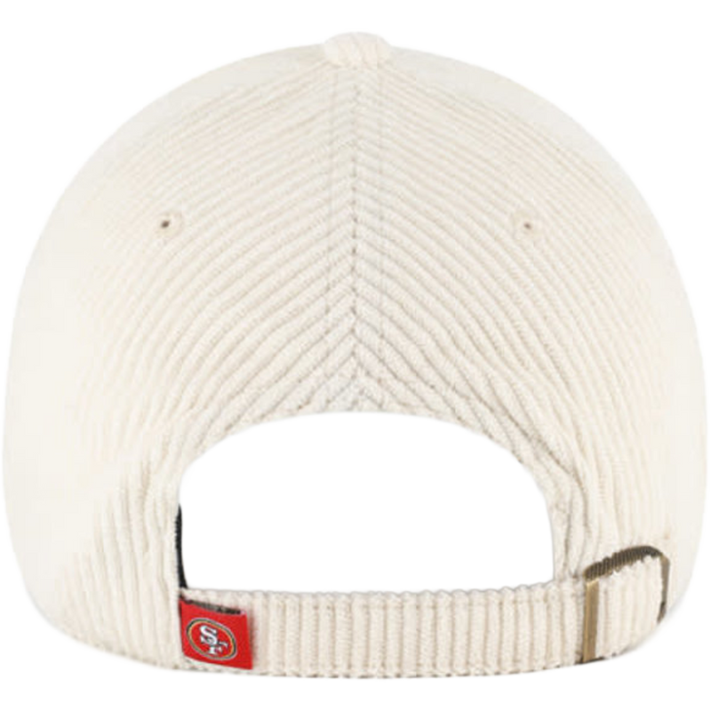 Women's 49ers Rope Script 47 Clean Up, 47 Brand Women's 49ers Rope Script 47 Clean Up in Natural back view