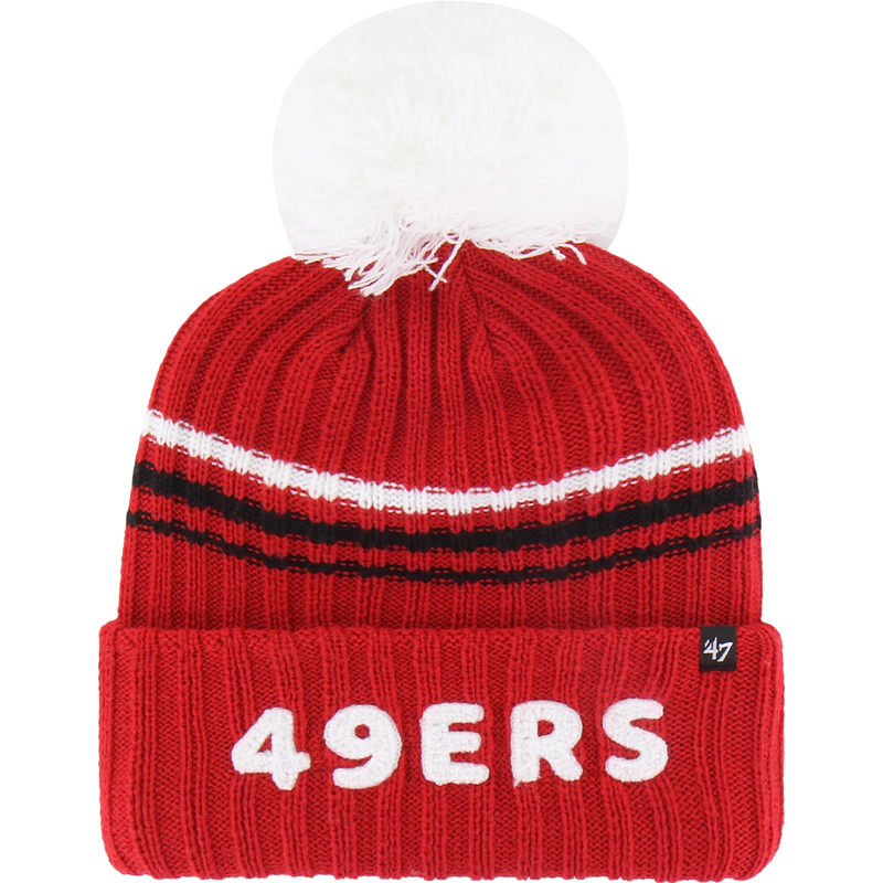 Women's 49ers Fuzzy Script 47 Cuff Knit, Featured Image