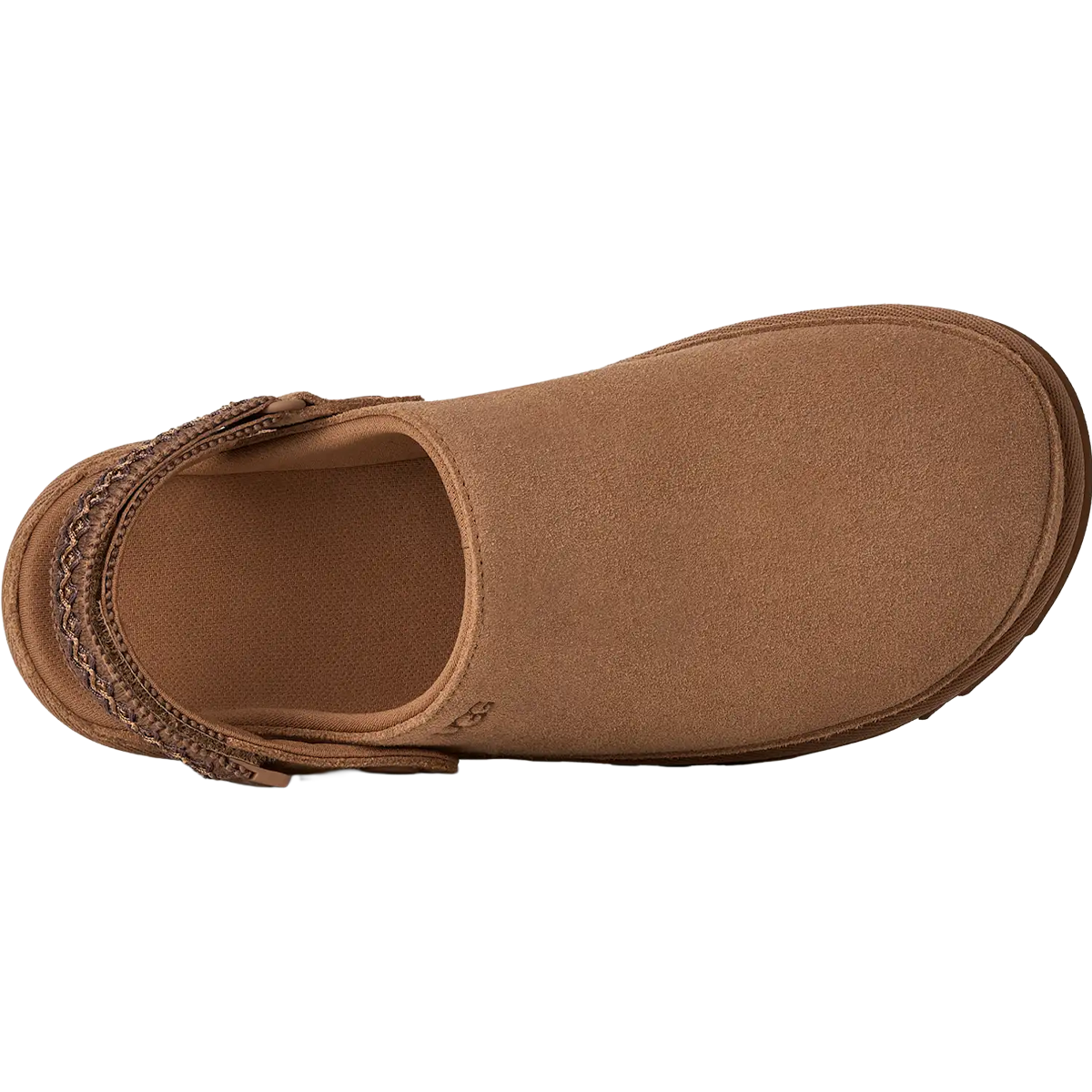 UGG Women's Goldenstar Uggbraid Clog in chestnut top view
