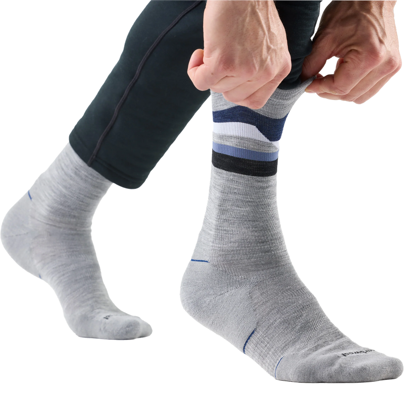 Run Targeted Cushion Horizons Crew, Smartwool Run Targeted Cushion Horizons Crew on Model