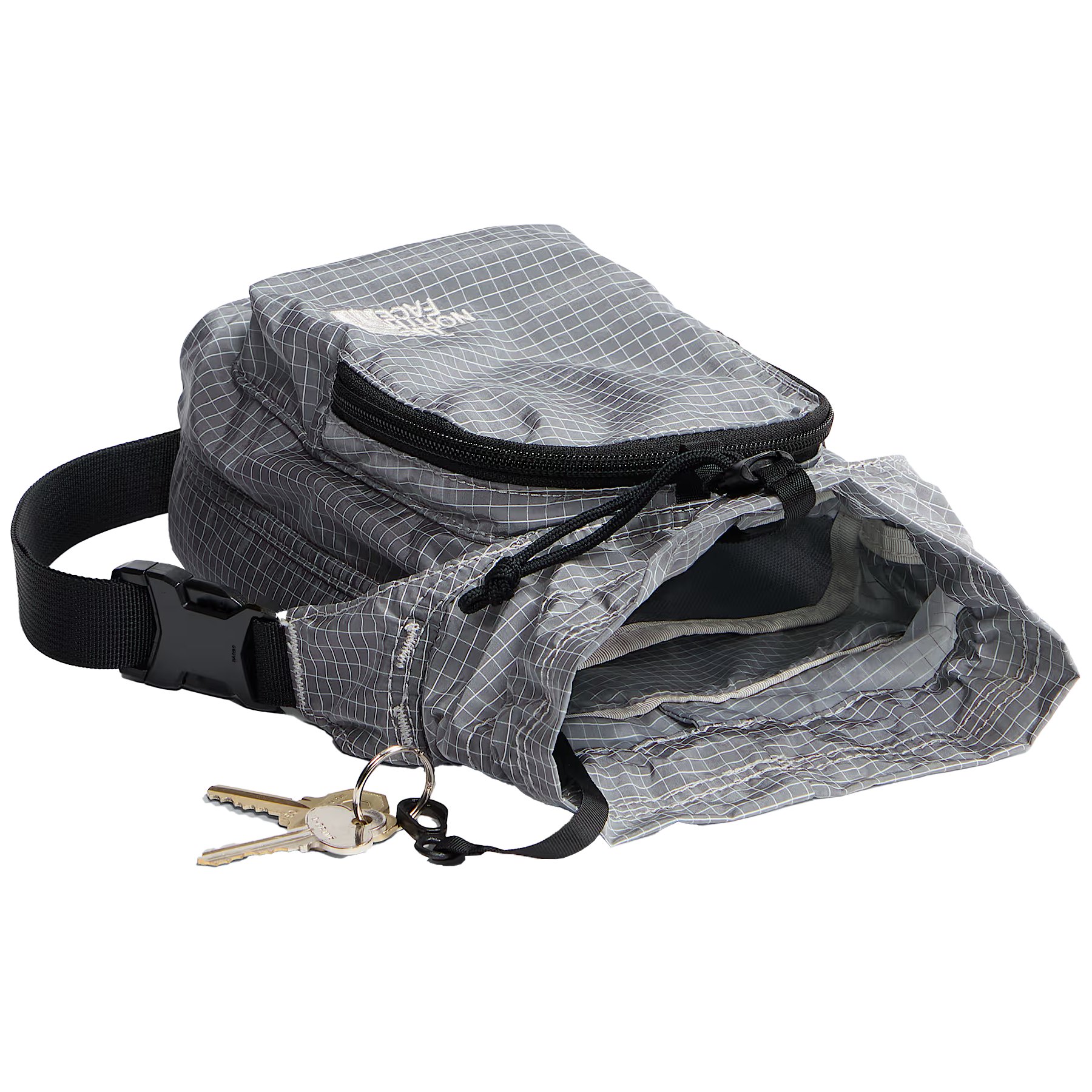 The North Face Never Stop Bucket Bag Open