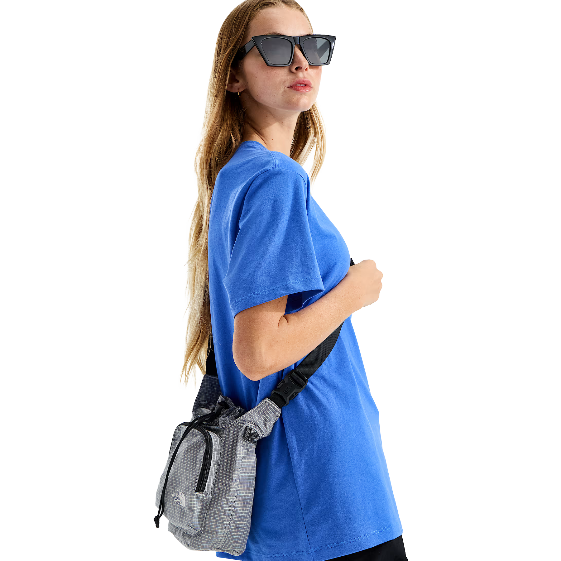 The North Face Never Stop Bucket Bag on Model
