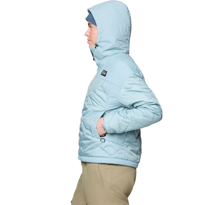 Women's Apres Pro Insulated Hooded Jacket, Mountain Hardwear Women's Apres Pro Insulated Hooded Jacket side
