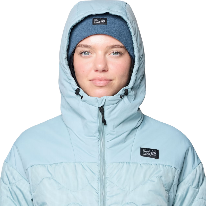 Women's Apres Pro Insulated Hooded Jacket, Mountain Hardwear Women's Apres Pro Insulated Hooded Jacket hood up