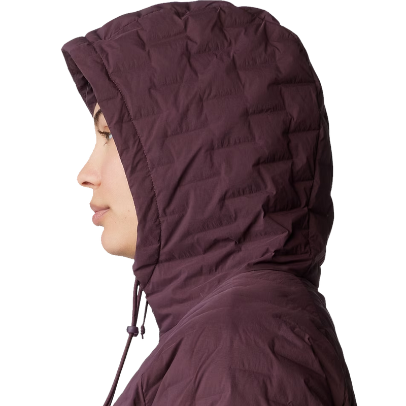 Women's Stretchdown Light Full Zip Hoody, Mountain Hardwear Women's Stretchdown Light Full Zip Hoody hood up