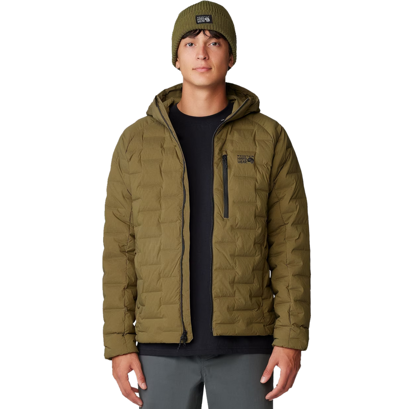 Men's Stretchdown Hoody, Mountain Hardwear Men's Stretchdown Hoody unzipped