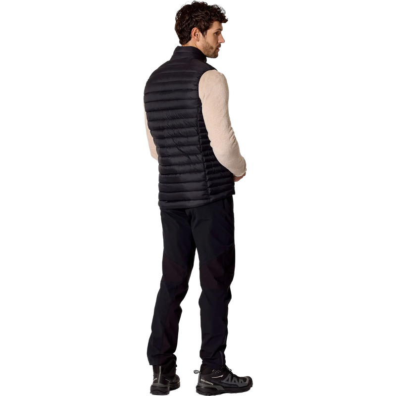 Men's Microlight Down Vest, Rab Men's Microlight Down Vest in BL Black back