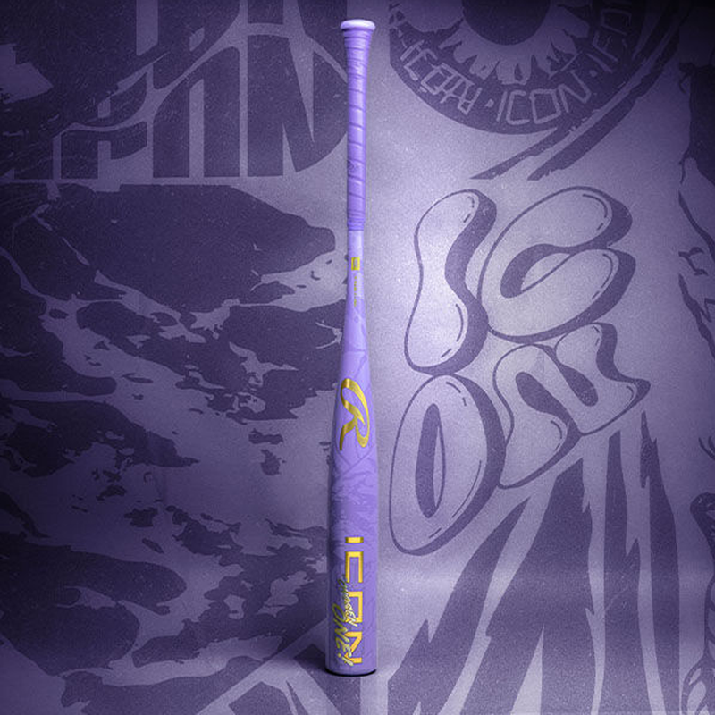 Rawlings Icon Chosen One BBCOR -3 in Purple full view