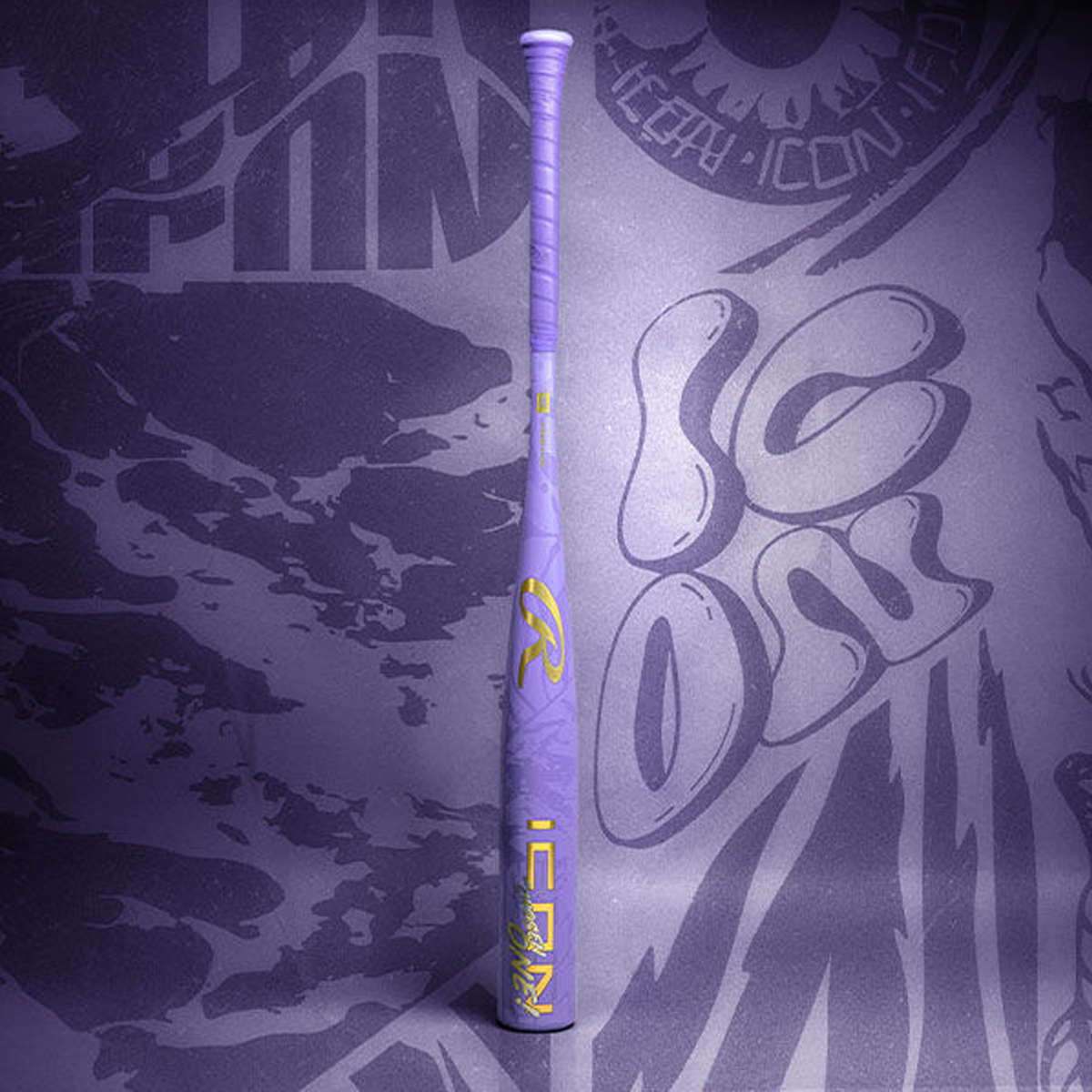Rawlings Icon Chosen One BBCOR -3 in Purple full view