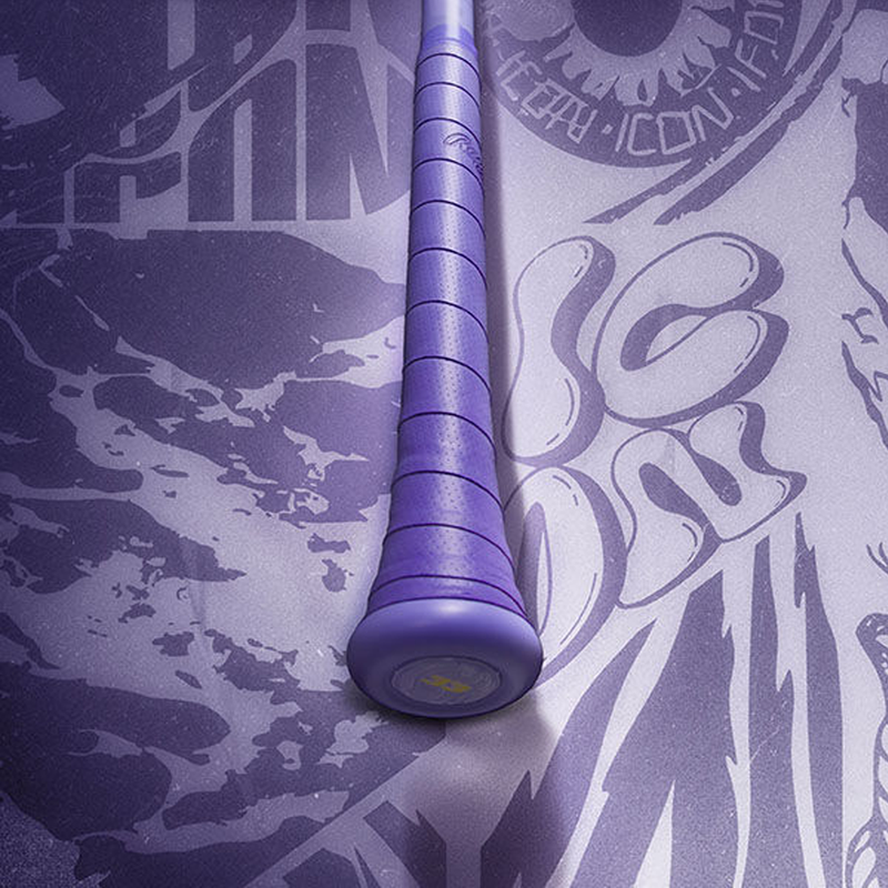 Rawlings Icon Chosen One BBCOR -3 in Purple bottom view