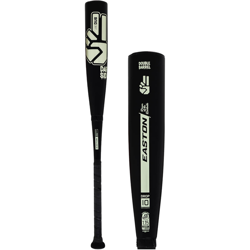 Easton Dub Darkside USSSA -10 in Black  upright side by side